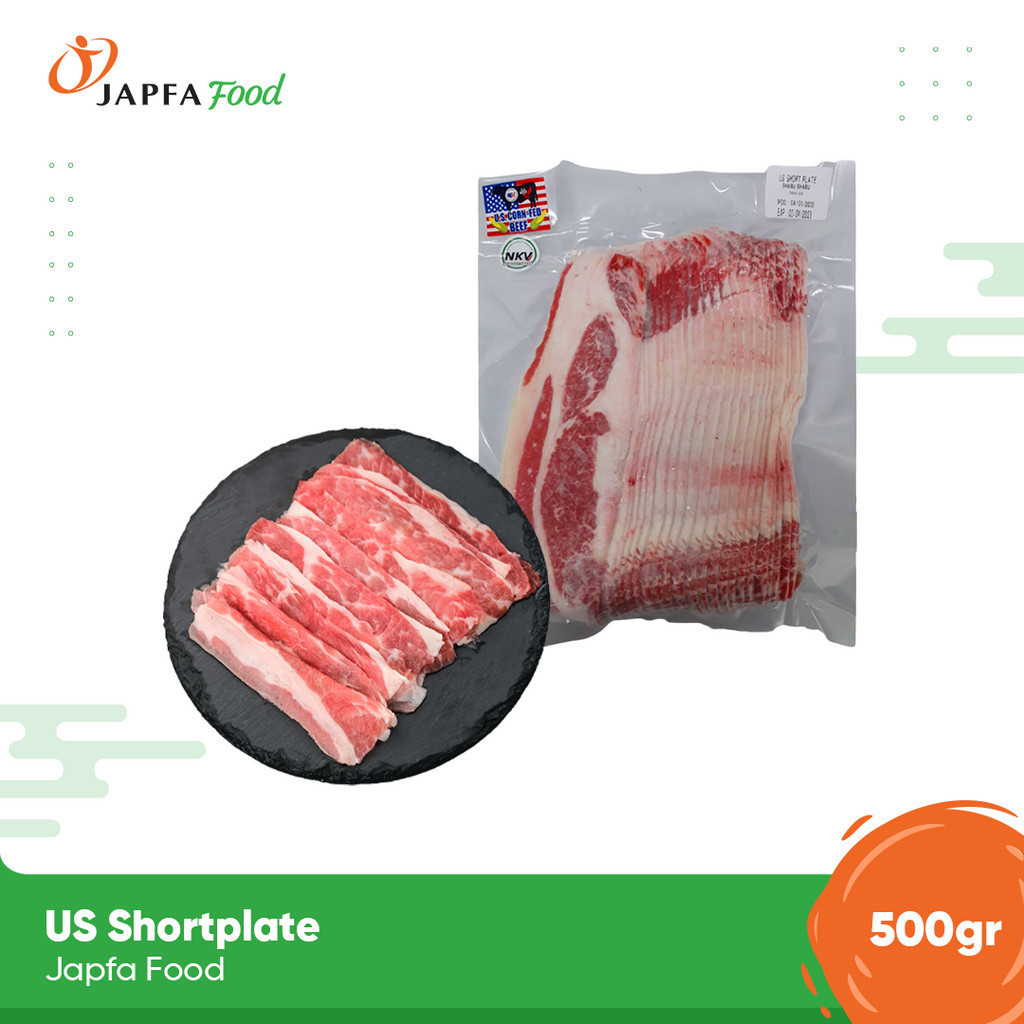Daging Sapi Us Shortplate Beef Slice 500 Gr -Gratisongkir