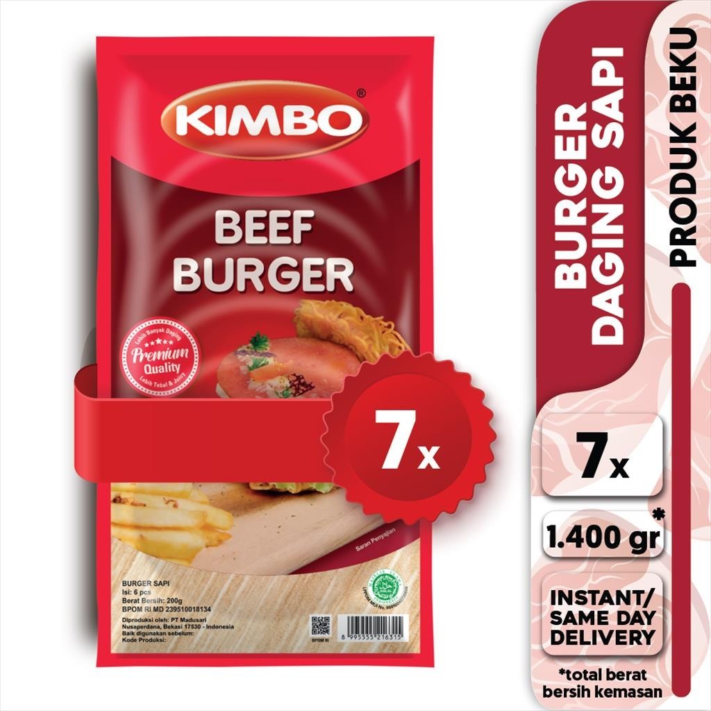 

Kimbo Burger Sapi Istimewa6 7X -Gratisongkir