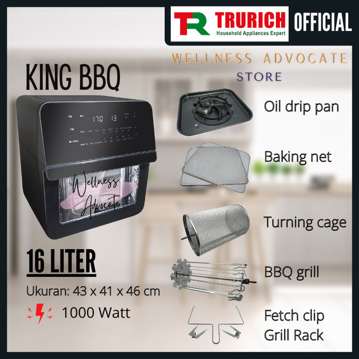 Trurich King Bbq Air Fryer Oven Barbeque Dehydrator Grill Microwave