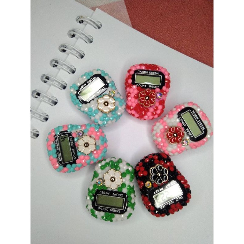 Tasbih Digital Cantik Mewah Non Led Souvenir Pengajian Haji Umroh Tasbih Manik Manik Tasbih Rhinesto