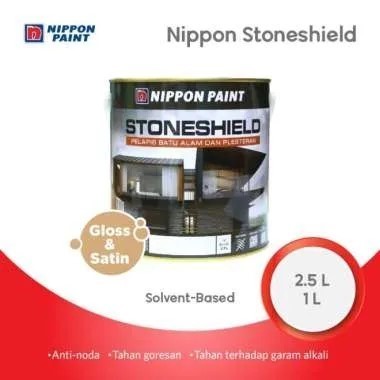 CAT PELAPIS BATU ALAM DAN PLESTERAN STONESHIELD (NIPPON PAINT)
