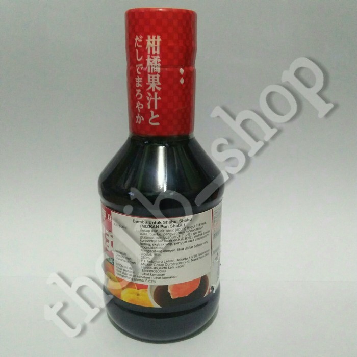 

Mizlan Pon Shabu - Bumbu Mizkan Shabu - Shabu 250 Ml