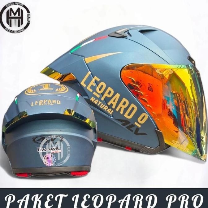HELM ALV ULTRON PRO SOLID LEOPARD PAKET GANTENG