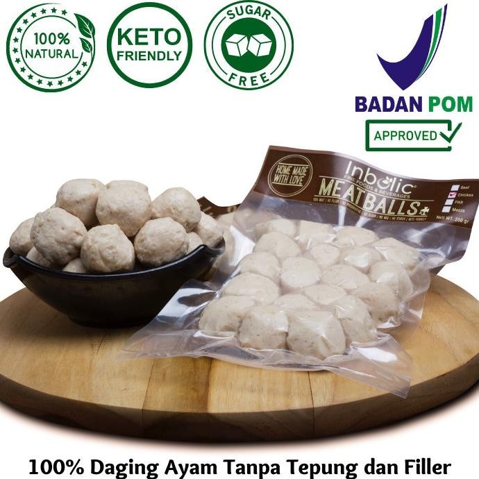 

Low Carb Chicken Meatballs / Bakso Ayam Tanpa Tepung | Keto-Friendly