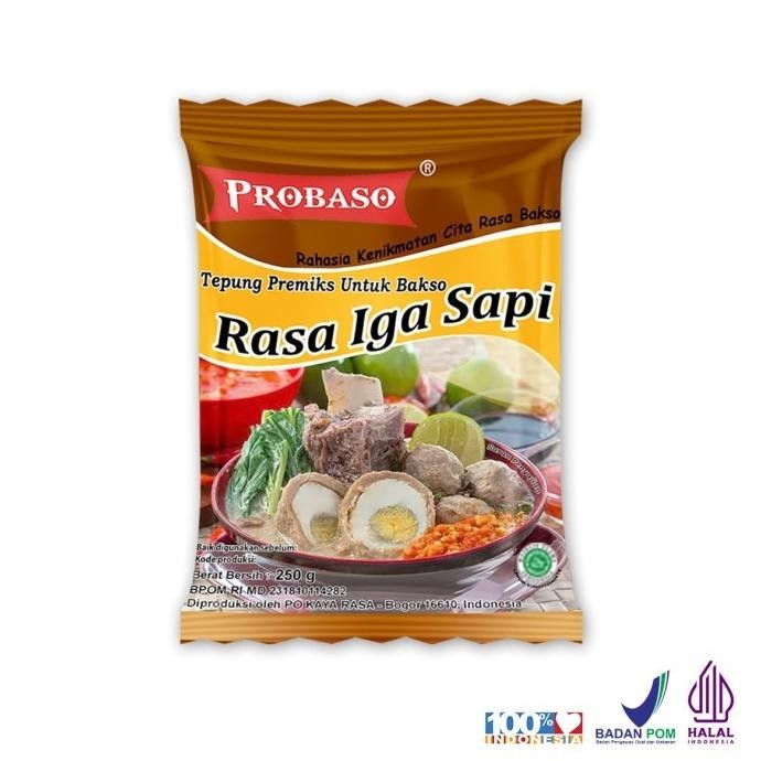 

Tepung Premiks Untuk Bakso Rasa Iga Sapi Probaso 250gr