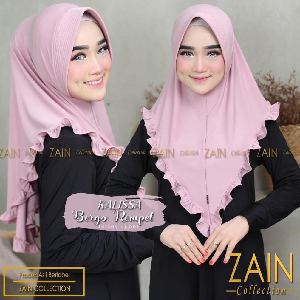 CR - Jilbab Instan Bergo Kalisa Kalissa Rempel Ori Zain Collection TERLARIS