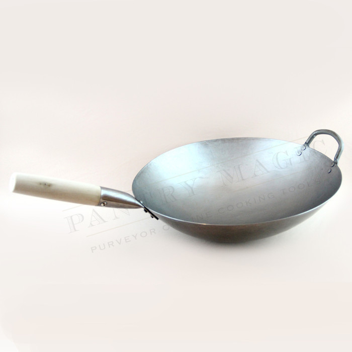 Pantry Magic Carbon Steel Hammered Wok - Raw / Panci Wok