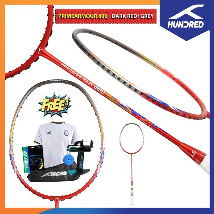 Hundred Raket Primearmour 800 Raket Badminton Original