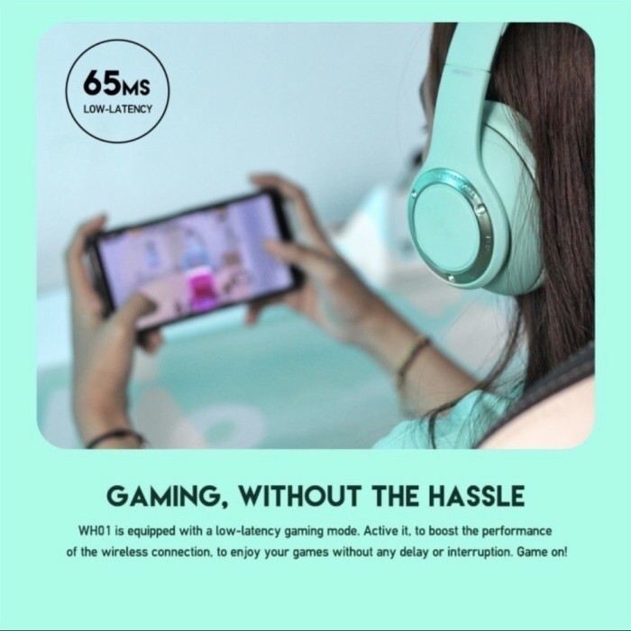 Fantech Wh01 Wireless Bluetooth Gaming Headset Headphone Game Wh 01