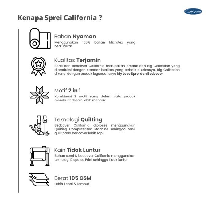 California Bed Cover Rumbai Walden