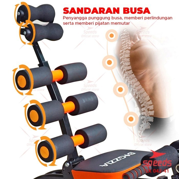 Speeds Sit Up Bench Dumbell Sit Up Fitness Ab Bench 042-41 Termurah Terlaris Promo