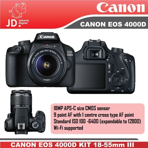 Canon Eos 4000D Kit 18-55 Mm Canon Eos 4000