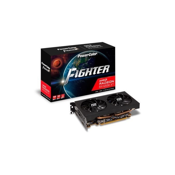 Powercolor Rx 6500 Xt 4Gb Ddr6 Fighter Radeon Rx6500Xt