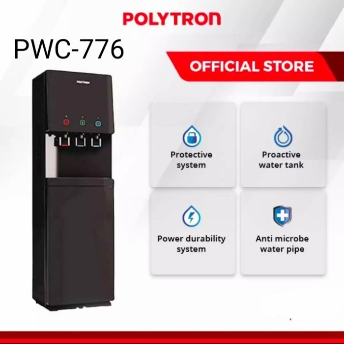 Water Dispenser Galon Bawah Polytron Pwc776/Dispenser Polytron Pwc776
