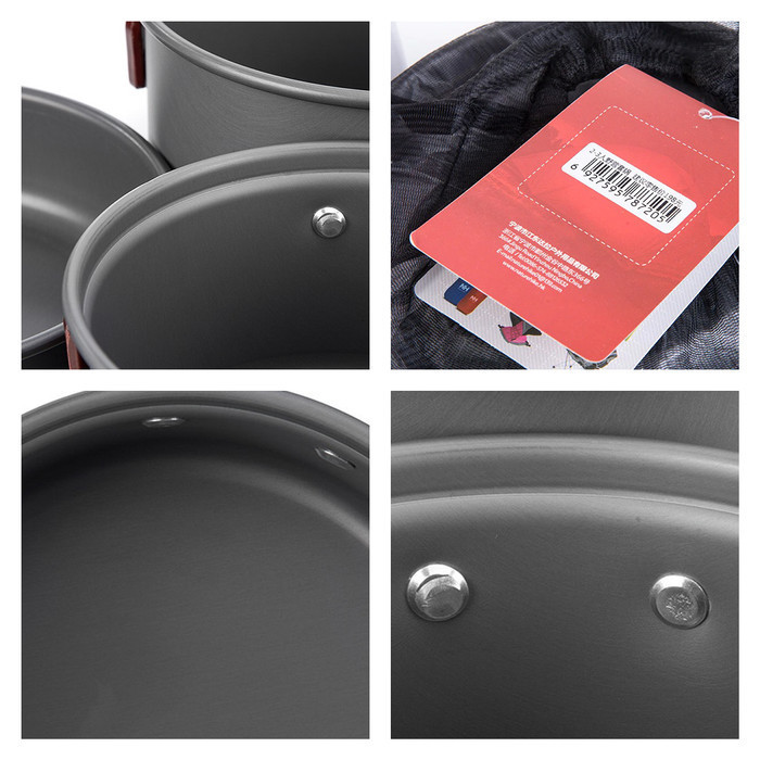 Alat Masak Camping 2-3P Naturehike Nh15T203-G