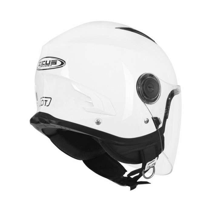 Zeus Zs617 White Gloss Helm Half Face Original Zeus