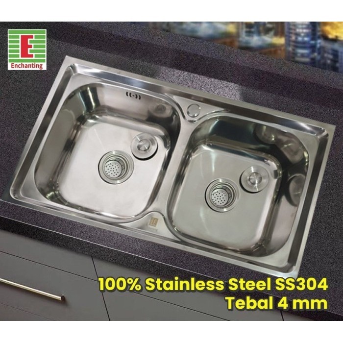 Kitchen Sink Dapur / Bak Cuci Piring Europe Enchanting E1075