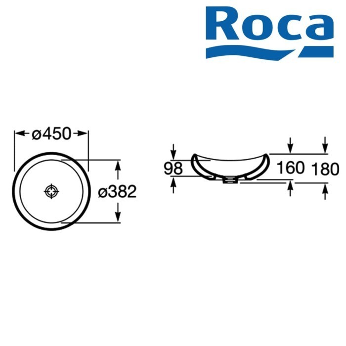 Roca Wastafel Over Countertop Basins - Urbi 1