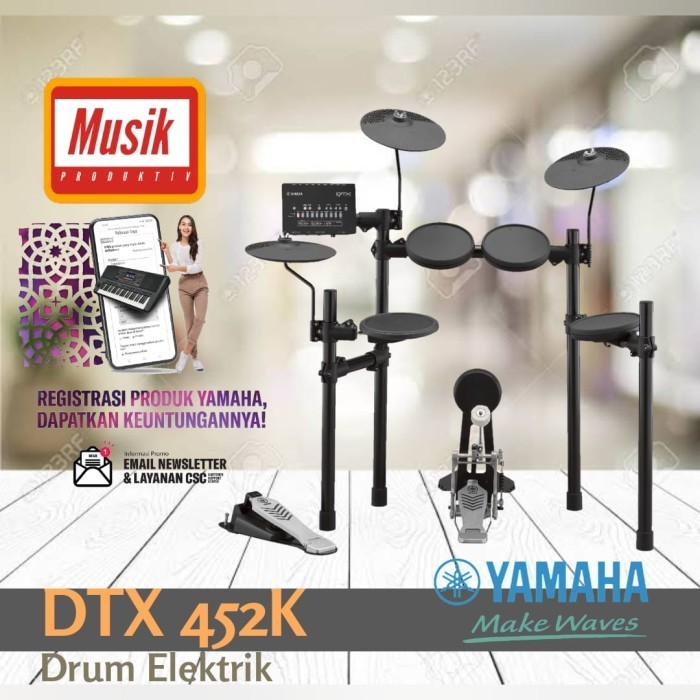 Elektrik Drum Yamaha Dtx-452K / Dtx 452K / Dtx452K / Dtx 452