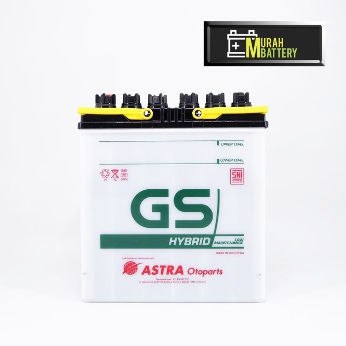 Aki Mobil Toyota Calya Gs Astra Ns40Zl Aki Basah Gs Hybrid 12V / 35 Ah