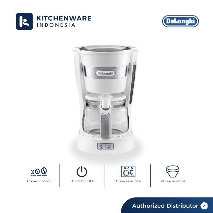 Delonghi Icm14011.W Drip Coffee Maker Mesin Penyeduh Kopi Icm 14011 W