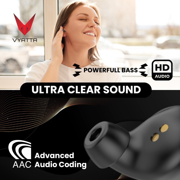 Vyatta Airboom Pro S Tws Bluetooth Headset Earphone Enc Eq Setting