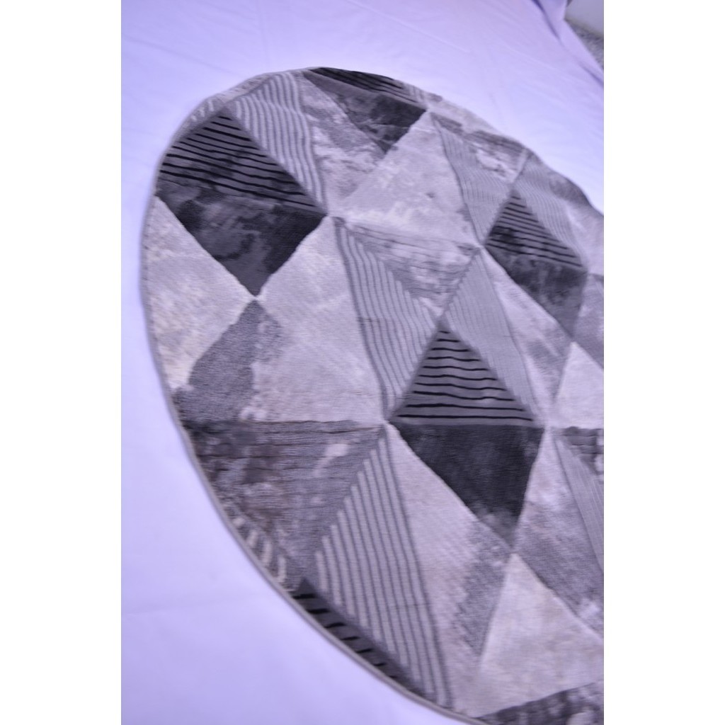 Karpet Bulat Modern Minimalis 160X160 Chicago Import Turkey