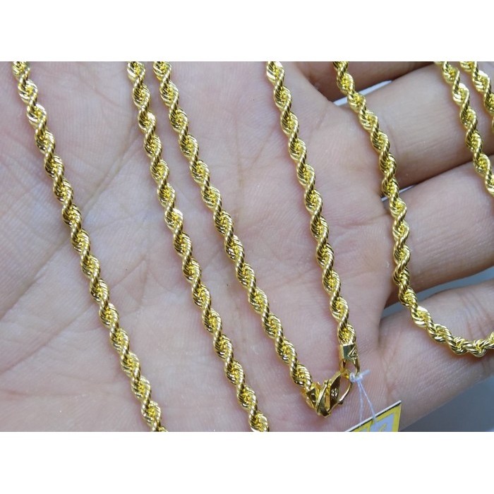 Kalung Rantai Tambang Emas Kuning Terbaru Mas 700 Original