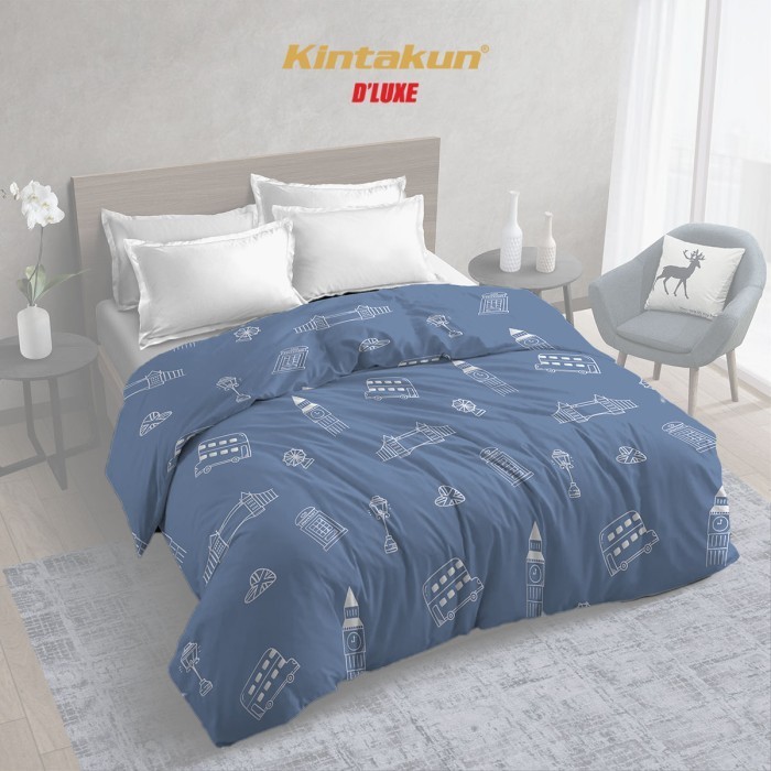 Kintakun Bed Cover Tanpa Sprei Double Dluxe Gold Edition 230 X 240