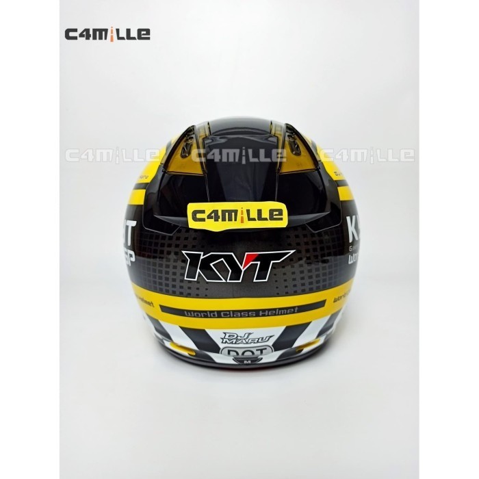 Helm Kyt Dj Maru Motif Gp Word Kuning