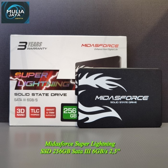 SSD 256 GB Midasforce Super Lightning Sata III 6GB/s 2,5"