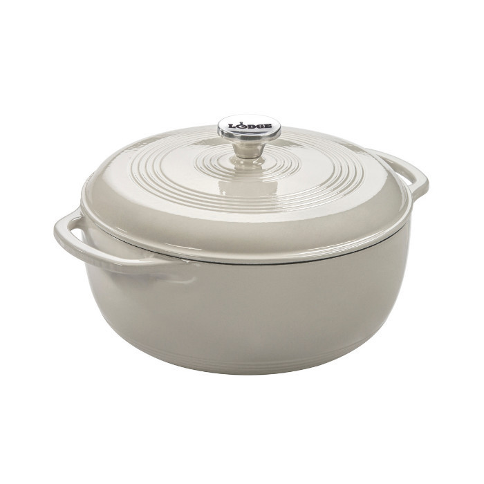Lodge 6 Quartz Enamel Dutch Oven Red