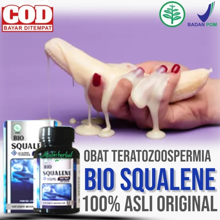 OBAT TERATOZOOSPERMIA, PENAMBAH & PENGENTAL SPERMA PRIA - BIO SQUALENE