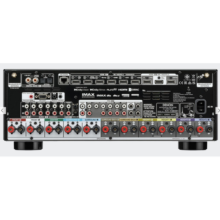 Denon Avc-X3800H Avcx3800 Avcx 3800 Dolby Atmos Av Receiver