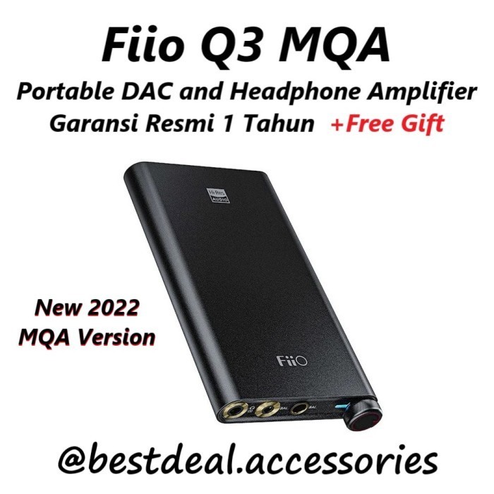 Fiio Q3 Portable Dac And Headphone Amplifier Thx-Aaa Android Apple Ios