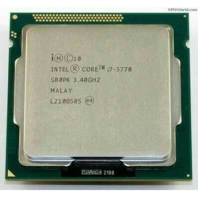 Prosesor Intel Core I7 3770 Tray 3.4Ghz No Fan - Socket 1155