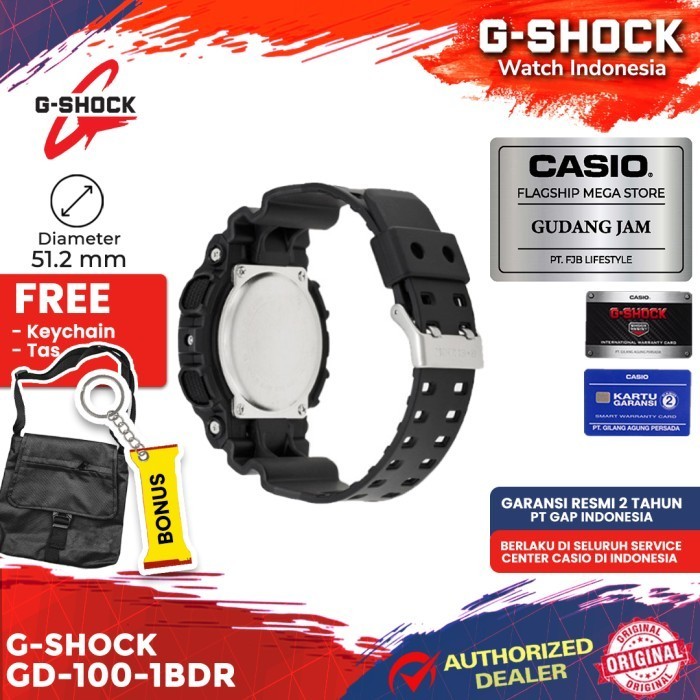 G-Shock Gshock Gd-100-1Bdr Gd-100-1B Gd-100 Gd100 Gd 100