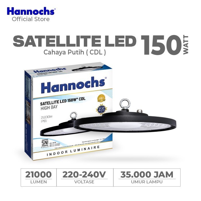 Hannochs Lampu Highbay Led Satellite Led 150W Cahaya Putih - Ufo