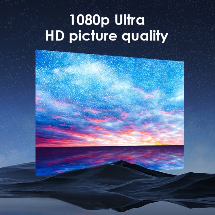 Deli Aoka Proyektor Mini / Infokus / Projector Hd 1080 Vs6001