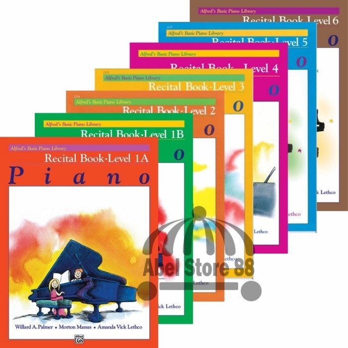 

Alfred Basic Piano Recital Book 1A1B23456 Buku Lagu Piano Pemula