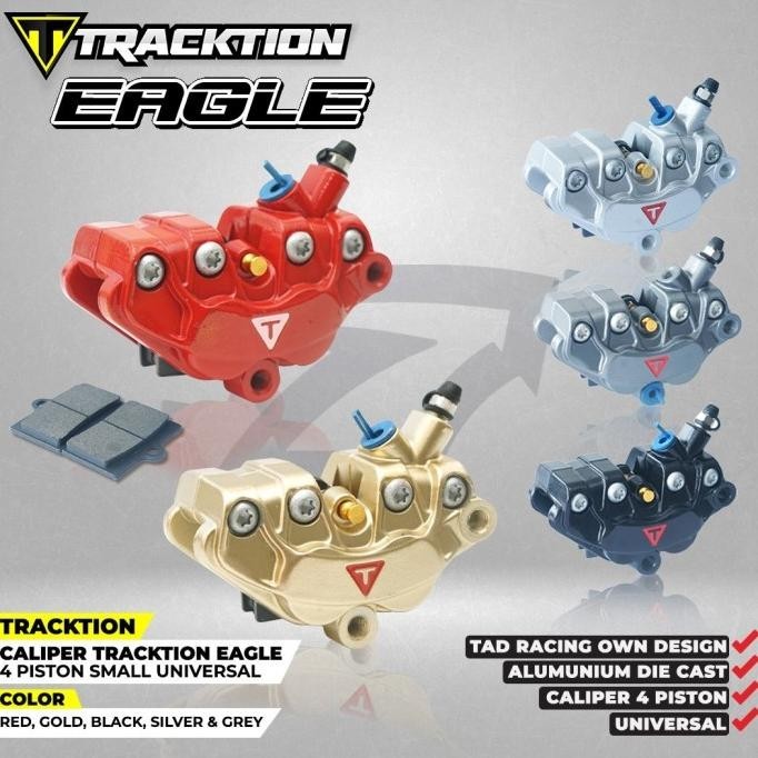 Caliper Tracktion 4 Piston Small Universal