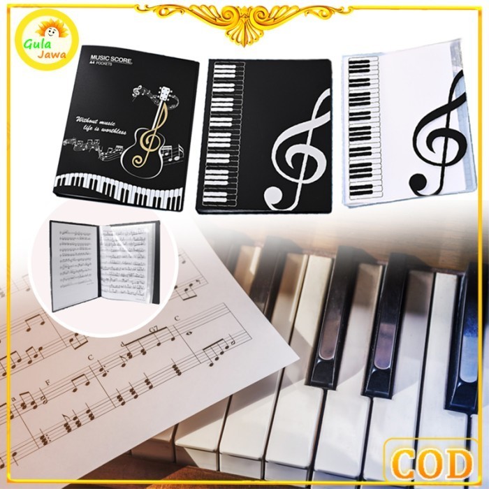 

Music Score Book 40 Sheets Insert-Type A4 Folder Folding Music Score