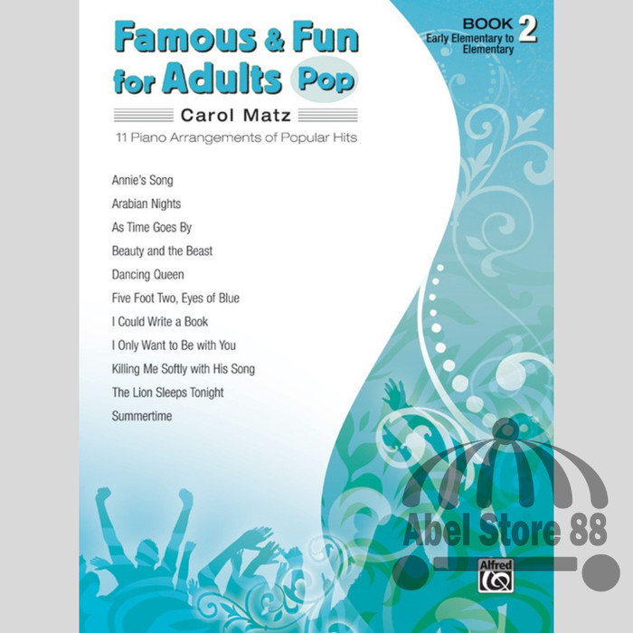 

Famous & Fun For Adult Pop Book 12345 Carol Matz Buku Lagu Piano