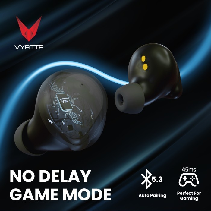 Vyatta Airboom Pro S Tws Bluetooth Headset Earphone Enc Eq Setting Termurah Terlaris Promo