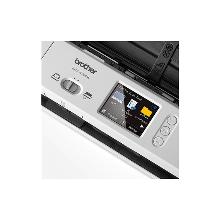 Scanner Brother Ads-1700W Compact Wireless Document Ads1700 W
