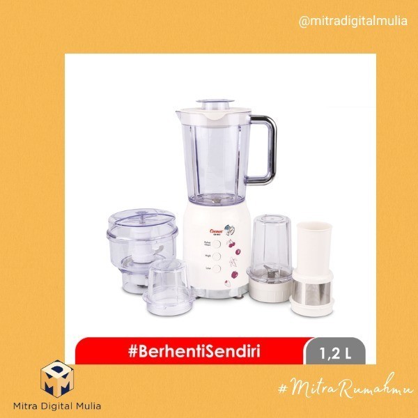 [Cod] Cosmos Cb 802 Blender 4 In 1 Plastik 1.2 Liter Cb802