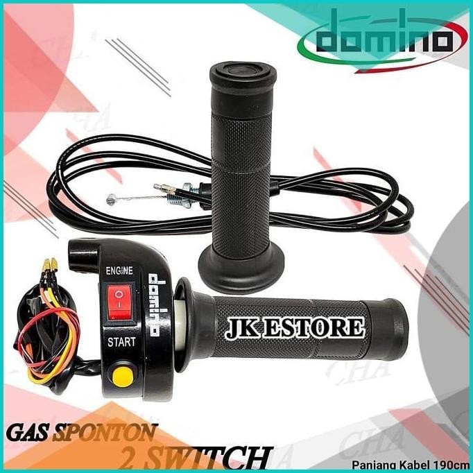 Gas Spontan Domino 2 Tombol & 3 Tombol1 Kabel Universal Mio Beat Karbu