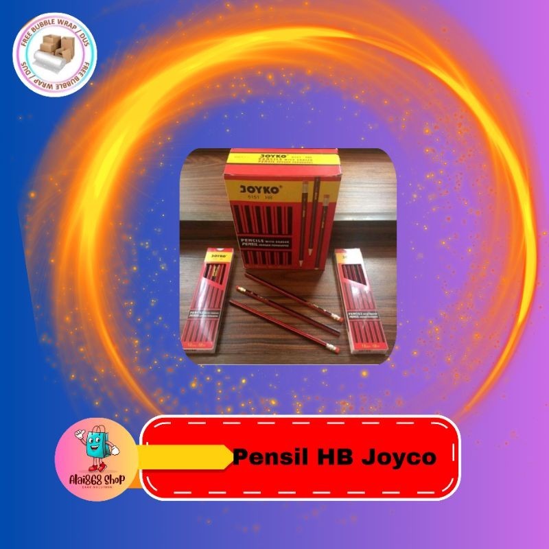 

Alai868 Pensil HB Joyko 6151 Dengan Penghapus Pencil Ecer.