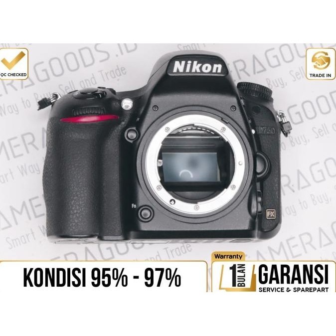 Nikon Camera D750 Dslr Full Frame - Jaminan Used Mulus Berkualitas