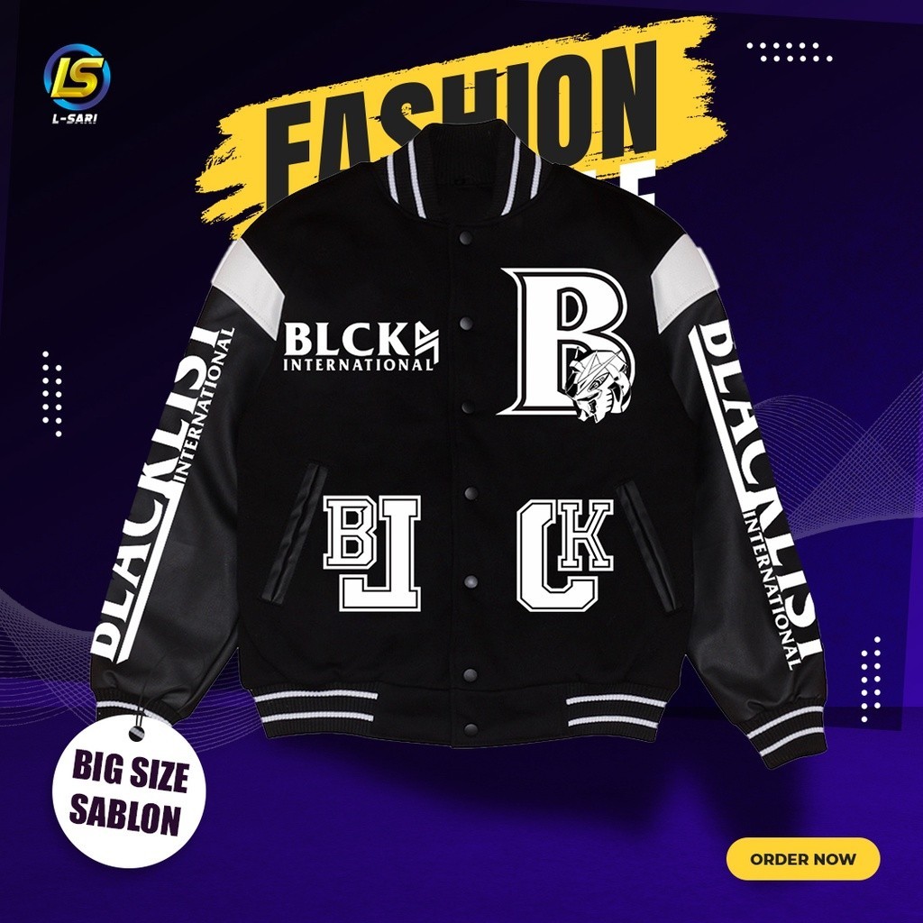 [BEST DEAL] JAKET VARSITY BLACKLIST INTERNASIONAL RRQ ONIC ALTEREGO ECHO BTR ONICTERBARU TAHUN 2023